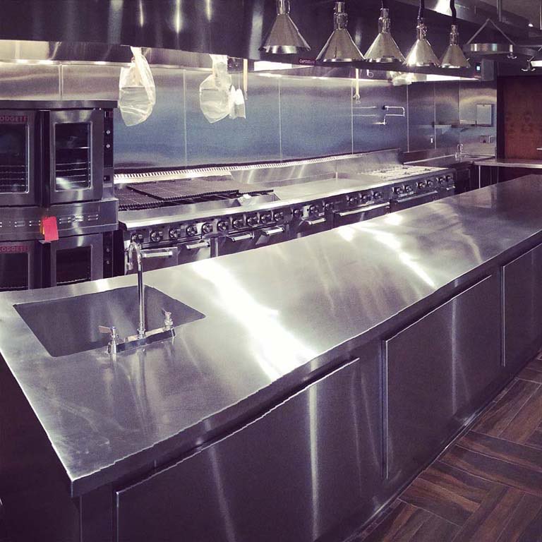 Private Commercial Kitchen: Range line